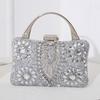 Luxury Party Evening Gold Diamond Women's Handbag Multi Crystal Strap Set Wedding Wallet Matching Wallet Handbag 2025 New Gift