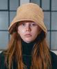 Seullipiseullib [Unisex] Fur Reversible Beige Bucket Hat