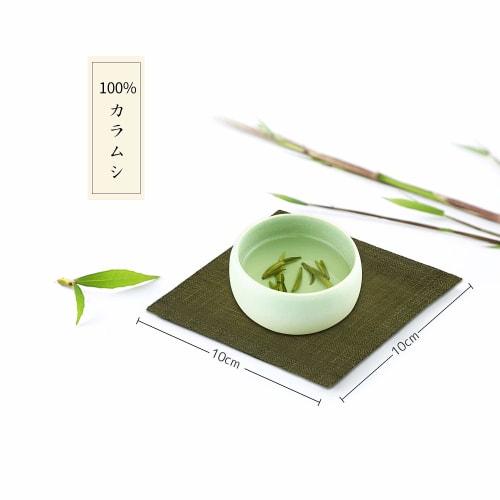 Maltose Woven Coasters, Absorbent, Handmade, Irregular Yarn, Japanese Pattern, Dim Sum, Solid Color, Japanese Style, Kitchen Utensils, 6 Pieces