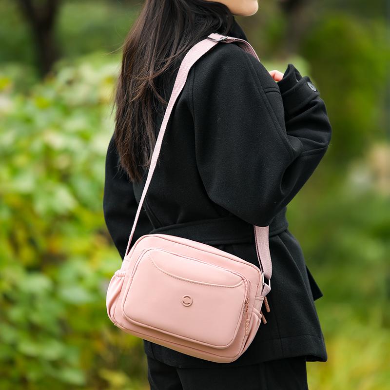 Versatile Women's Single Shoulder Bag, Casual and Simple Crossbody Bag, Waterproof Nylon Handbag Daily Use Phone Bag and Purses