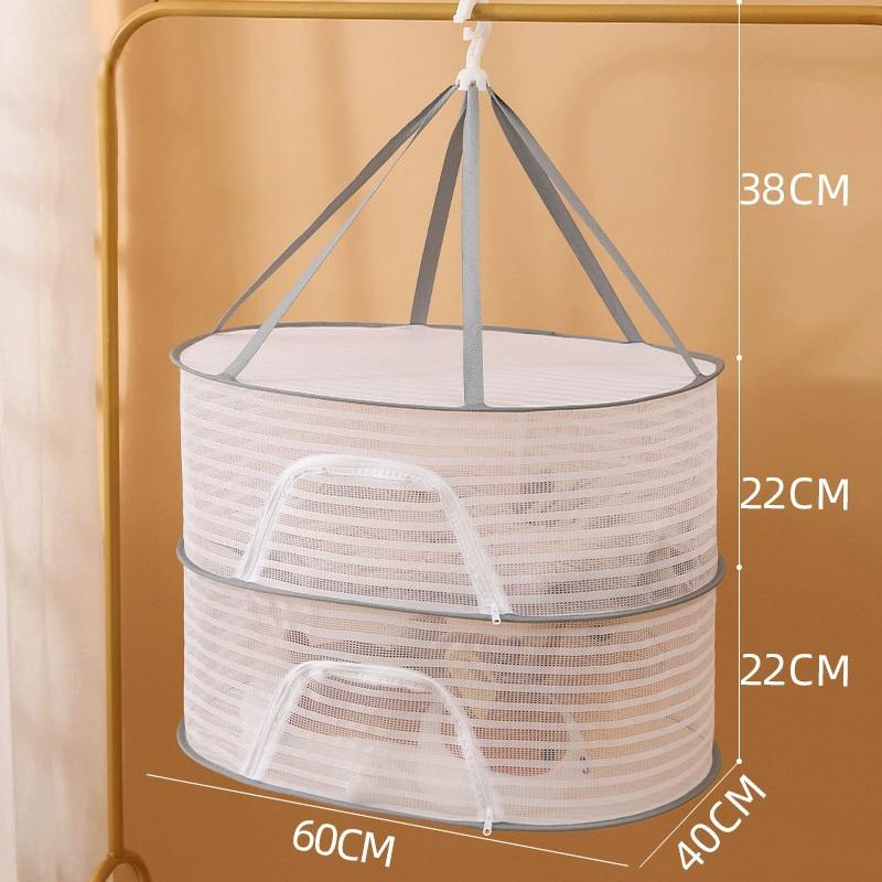 1ks Multifunkční domácí sušicí síť Sušení ryb Suchá síť na sušení odolná proti hmyzu Sušení oblečení Větruodolná Skládací Uzavřená