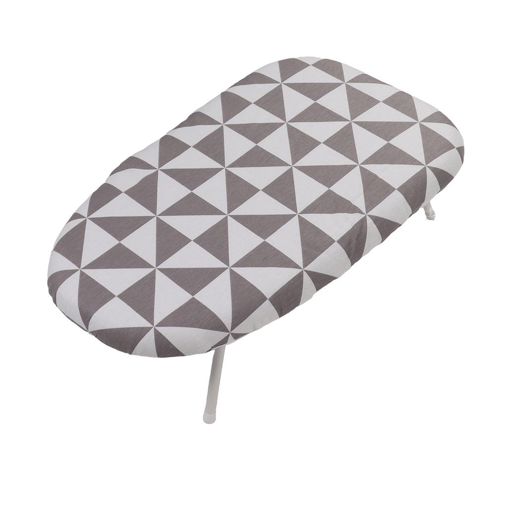 Reise-Tischbügelbrett Tischplatte zum Falten von Kleidung Klappbeine mit Baumwollbezug Einfach Prismatisch