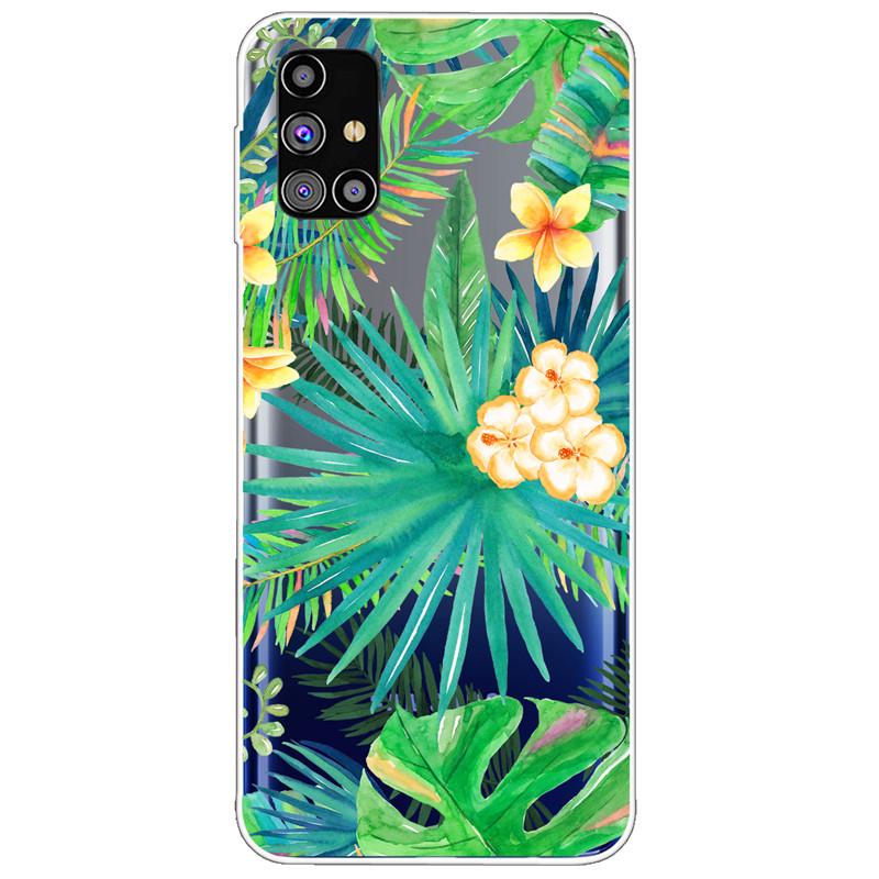 Clear Soft Cover for Samsung A31 A41 A51 A71 Case TPU Transparent Lovely Fashion Cases for Galaxy A71 Silicone Bumper Cat