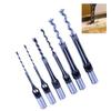 Professional Wood Drill Bit Set 6pcs Square Hole Mortise Chisel Drill Bits, High Speed Steel Tools for Precise Woodworki