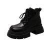 Martin Boots Women's Autumn and Winter New British Style Short Tube Thick Sole Heightening Strap Fashion Short Boots Women