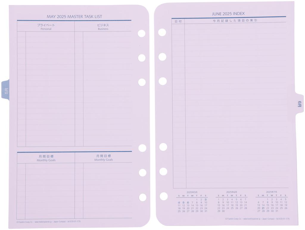Franklin Planner Original Daily Refill, 12-Month Edition, Starting January 2025, Compact, 86364