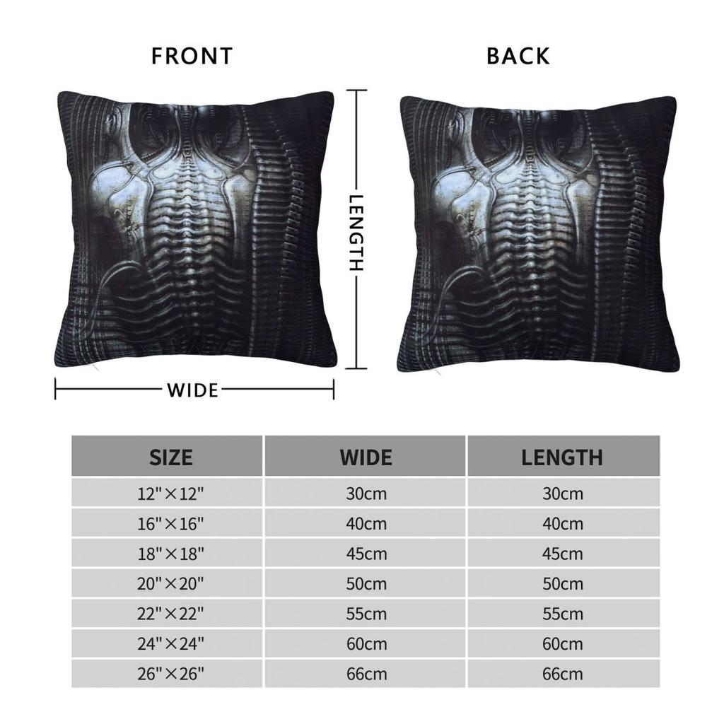 New York City Vi Torso H R Giger Pillowcase Cushion Comfort Throw Pillow Decorative Cushions Used for Home Bedroom Living Room