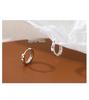 Korean Style Geometric Circle Earrings: Elegant, Versatile Ear Jewelry for Women and Students