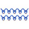 Hand Tool 10pcs 2in Spring Clamps Woodworking Tools Plastic Nylon Grip Jaw Opening Workshop Equipment Accommodate Irregular Item