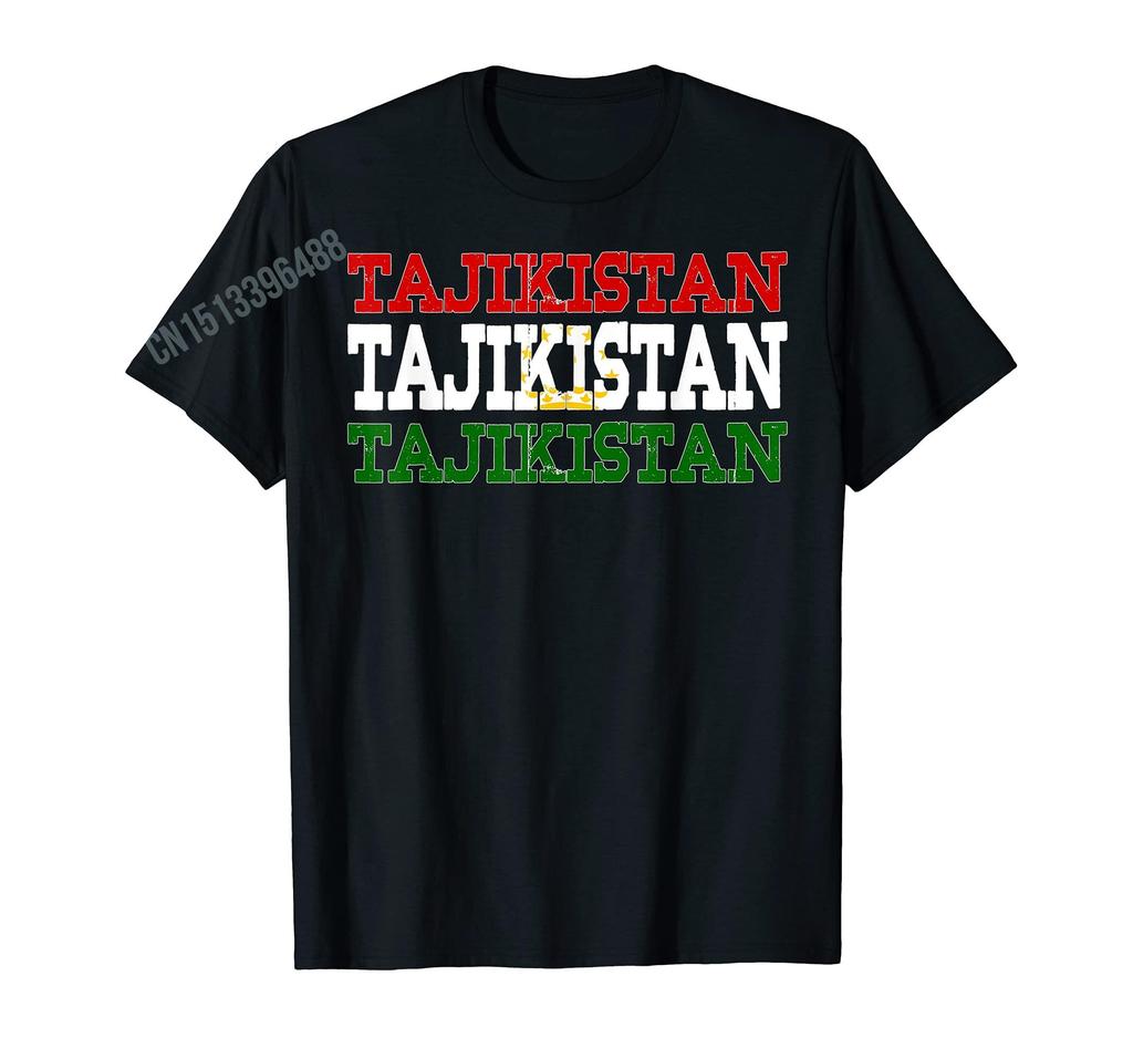 ZX More Design Retro Vintage Tajikistan Flag Tajikistani Roots TShirt For Men Women T Shirt Tops Cotton Tees