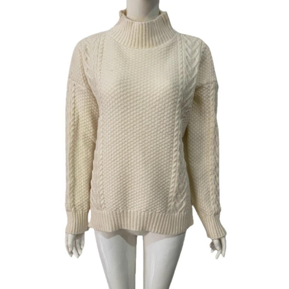 New Split Sweater for Women in Autumn and Winter, with A Shorter Front and Longer Back, Loose Knitted Base Layer for Autumn and Winter