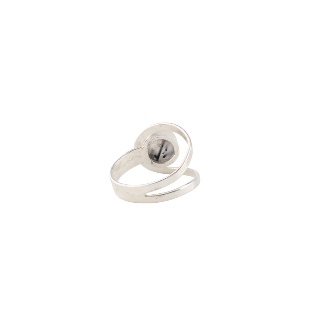 Black Rutile Gemstone 925 Sterling Silver Jewelry Handmade Ring Women Gift Idea RR-68-27