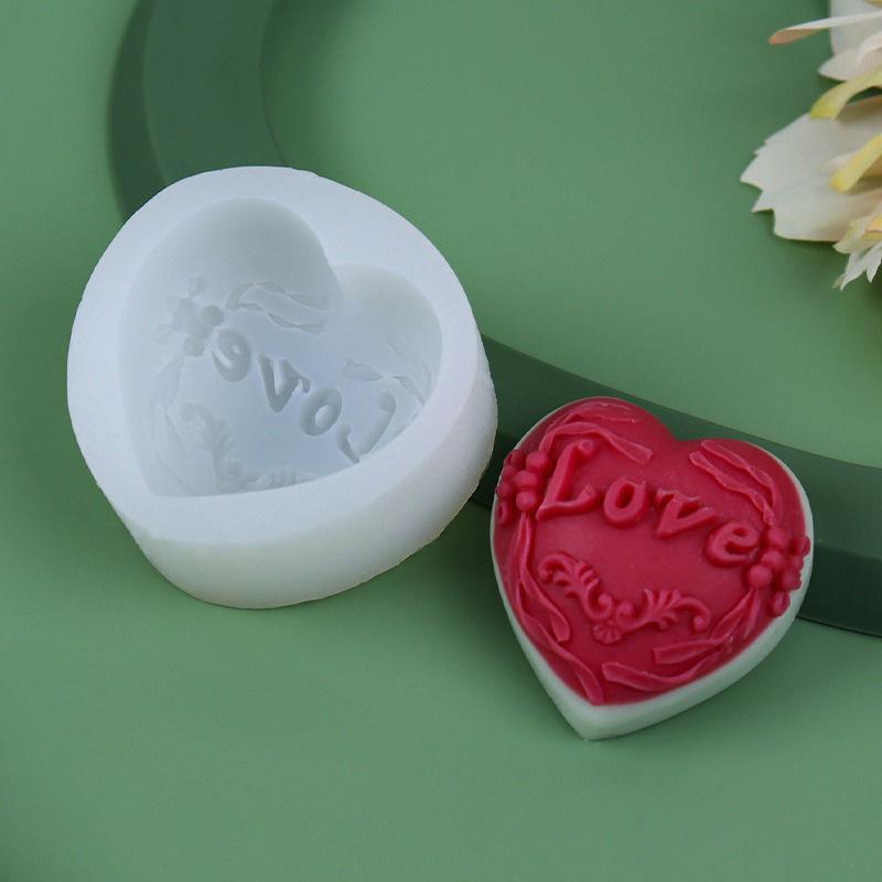 Heart Shaped Silicone Mold Handmade Chocolate Mousse Cake Baking Mold DIY Aromatherapy Candle Mold Valentine's Day Gift Decor