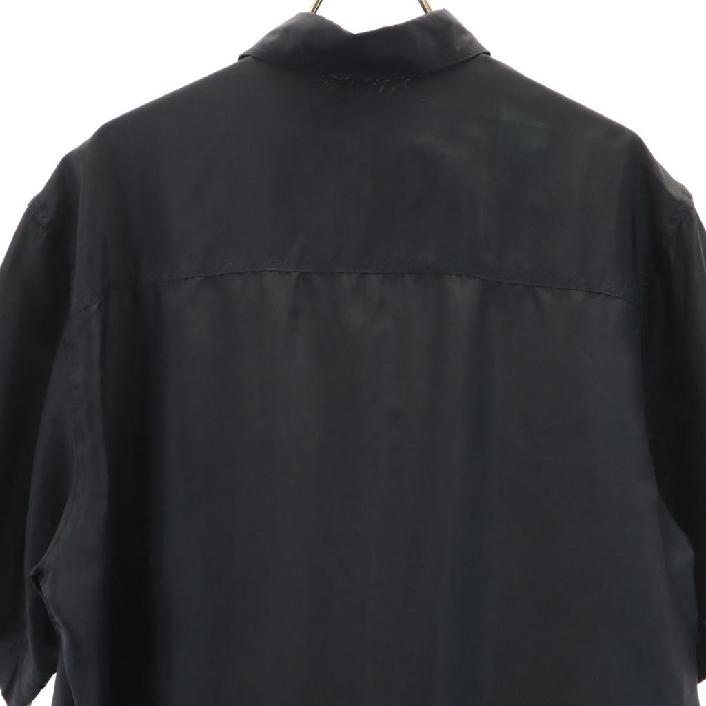 JMS COLLECTION 90s 00s Washable Silk Old Short sleeve shirt S black Men's Used