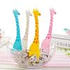 12Pcs Animal Farm Mini Cartoon Children Tableware Kids Cake Salad Dessert Food Giraffe Fruit Fork Toothpick Random Colors