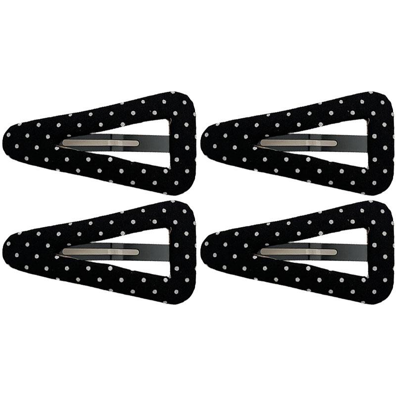 Korean Style Polka Dot Triangle Hair Clip Women's Fashionable and Simple BB Clip Hair Accessories