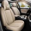 Seamless Fit Single Seat Cover Quilted Leather Easy To Clean Headrest