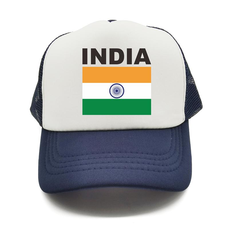 India Flag Trucker Cap Summer Unisex Cool Country Hat Baseball Caps Unisex Outdoor Mesh Net Caps