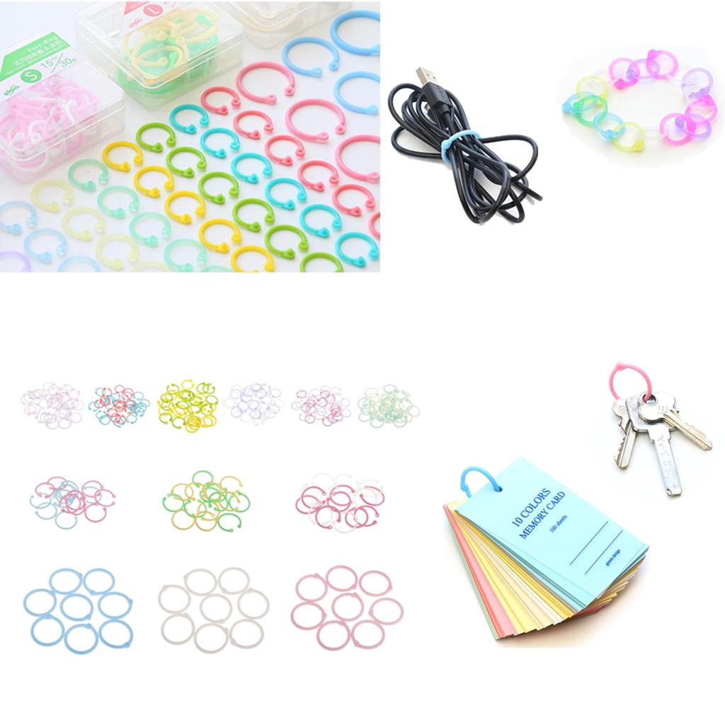 New Colored Easy Ring Paper Book Loose Leaf Binder Multi-function Circle SL New Colored Easy Ring Paper Book Loose Leaf Binder Multi-function Circle SL