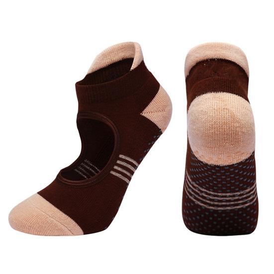 1Pair Non-slip Yoga Socks Combed Cotton Breathable Indoor Fitness Dance Socks