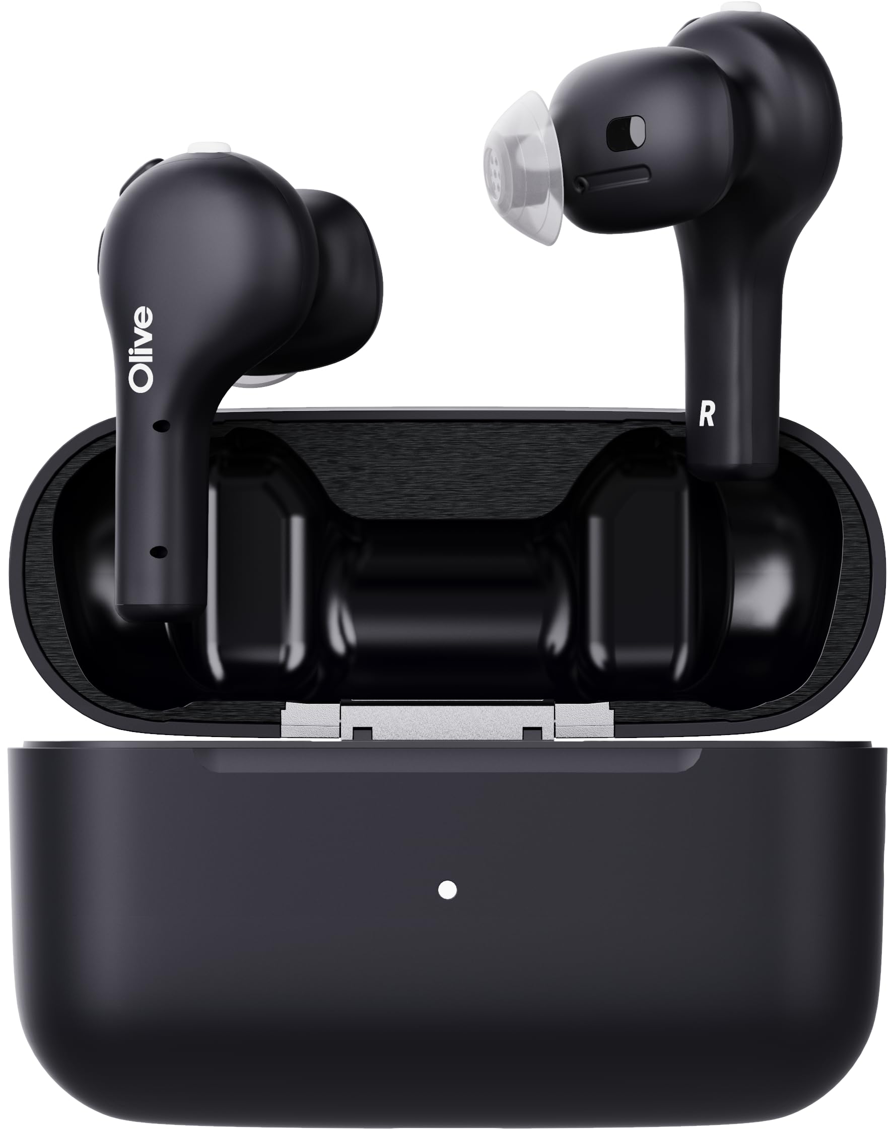 

hearing aid Olive Air Black Remote control included Supervised by Professor Kawashima Brain training function Lightweight For the elderly Noise чорний