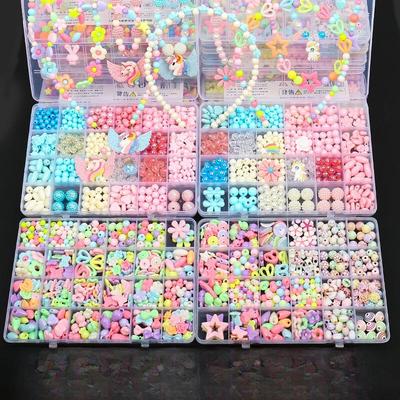 Keyou DIY-Perlenset für Kinder: Handgefertigte Armbänder & Halsketten Accessoires