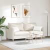 Sofa Cushions 2 Pcs White 50 X 30 Cm Fabric
