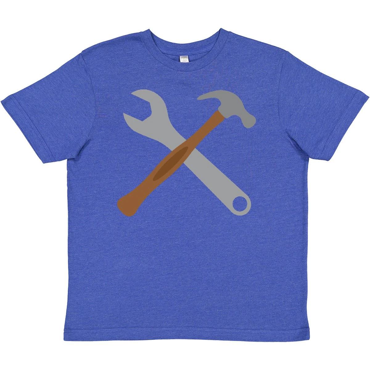 

Inktastic Future Carpenter Tools Hammer Wrench Youth kids boys T-Shirt Handyman Repair Job 110