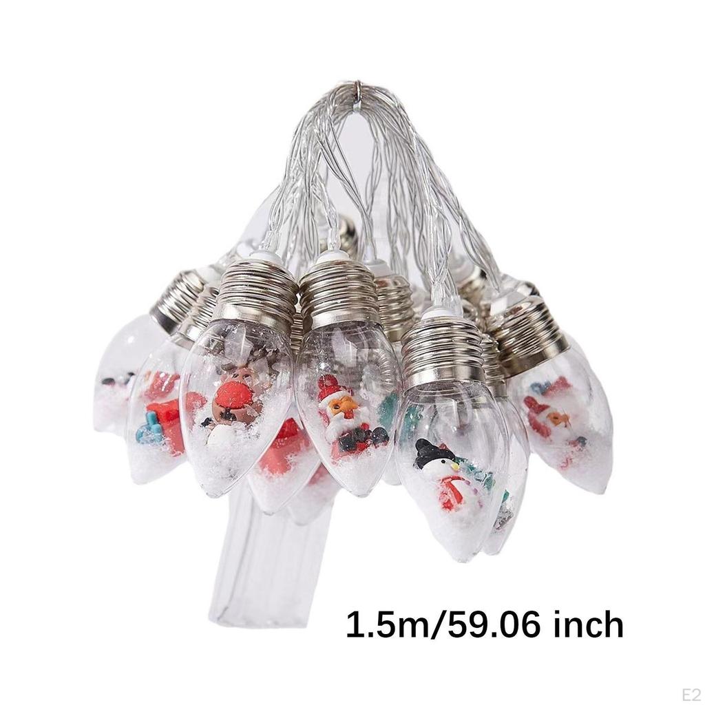 LED Christmas Light String Fairy Lamp 1.5M Hanging Decor Bulbs Decorations for Table