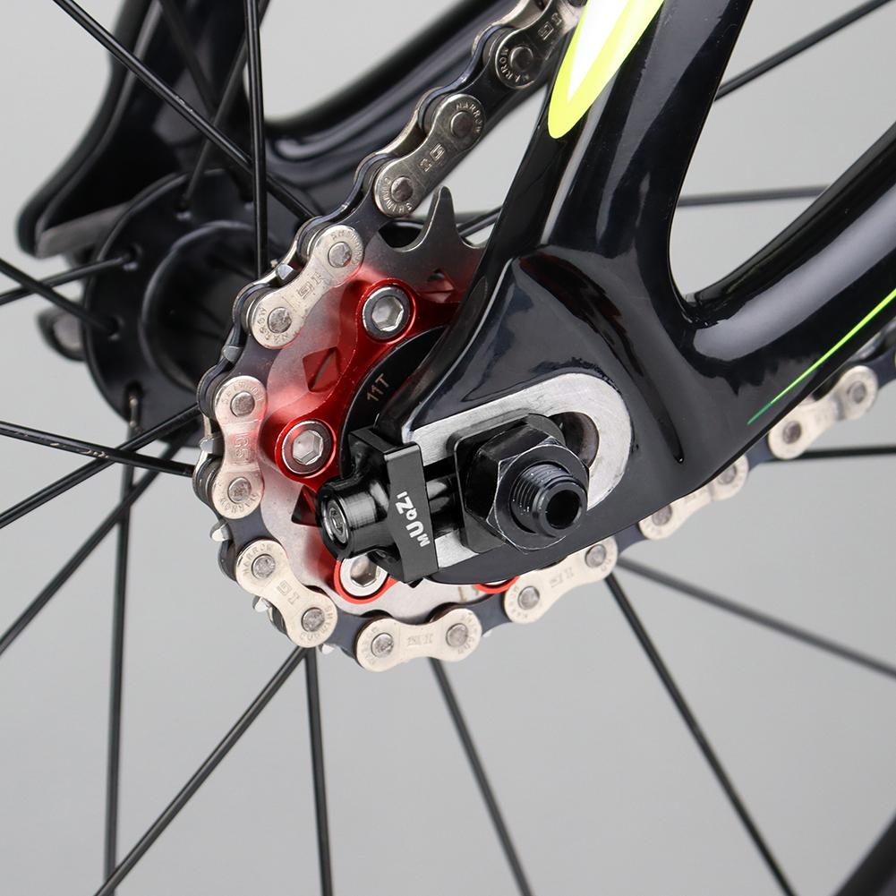 Kettenspanner Aluminiumlegierung CNC Fahrrad-Kettenspanner DIY Modifikation Leichtgewicht Verschleißfest für Singlespeed-Fahrrad