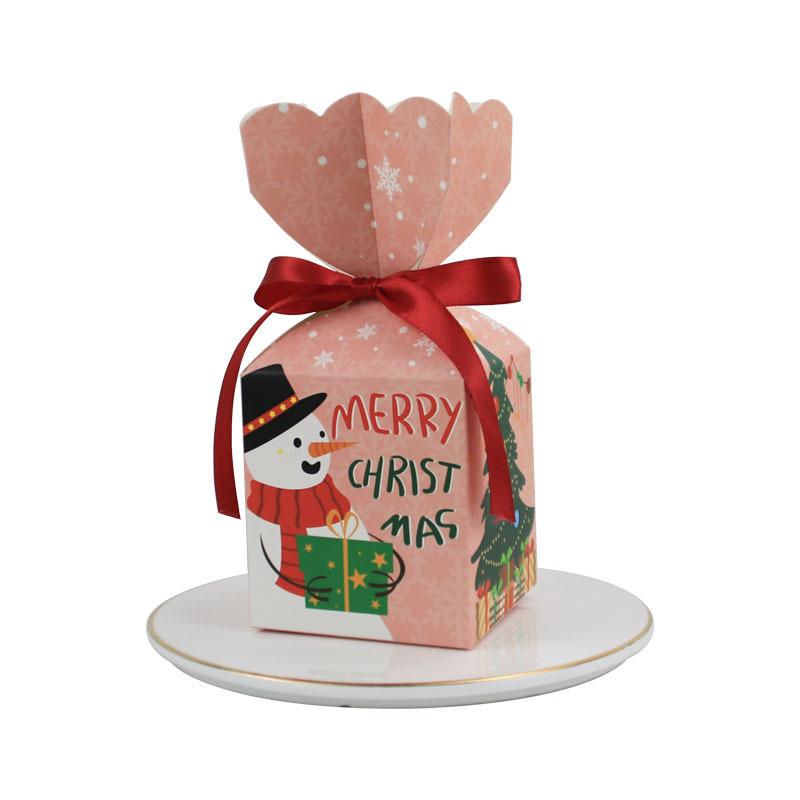 Creative Folding Christmas Gifts Christmas Eve Apple Gift Box Christmas Eve Candy Box Colored Christmas Apple Box 5