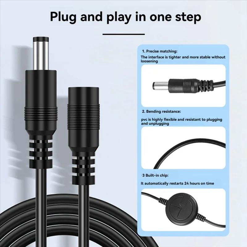 Automatic WiFi Router Reset Rebooter 72H Timed Auto Restart Plug for Apartment WiFi Bridge Modem Cat Simple Setup