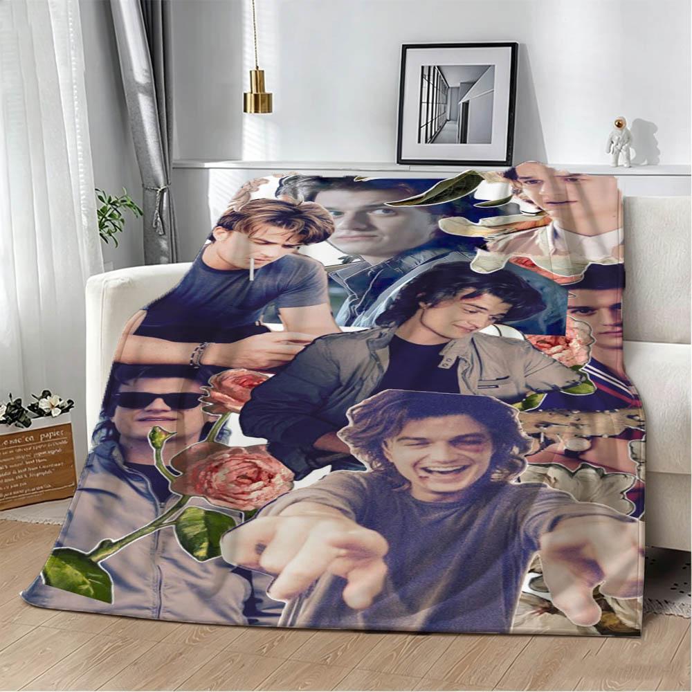3D Joe K-Keery S-Steve Harrington Star Halloween Christmas Gifts Soft Flannel Blanket Throw Art For Home Decor Sofa Naps Picnic