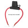 8AWG Fuse Holder Waterproof Fuse Holder PVC + Copper 30cm 12-24V Vehicle Marine Circuit Change Waterproof Cover Design