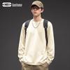 GENIOLAMODE Men's 220G Heavyweight Pure Cotton Crew Neck Long Sleeve T-shirt
