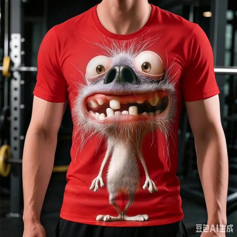 Summer Funny Men's T Shirt Graphic Abstract Stylish Classic Short Sleeve Crew Neck Tees Round Neck Tops Kids Tee
