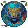 Mysterious 3D Wooden Puzzles Lion Unique Animals Shape DIY Educational Toys Gifts Wooden Jigsaw Puzzle Games For Kids Adults