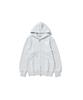 Lotsyou Melting Heart Candy Zip-Up Hoodie Light Gray