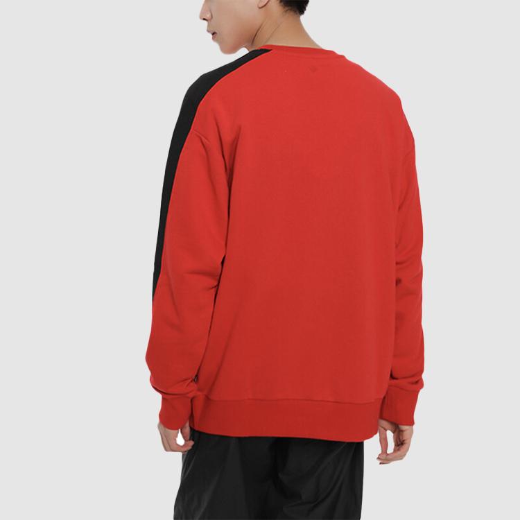Converse Sweatshirts Men's Red Crew Neck Moderate Regular 10017989-A03