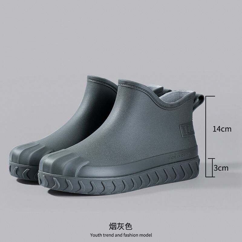 Regenschuhe Damenmode Kurzschaft Erwachsene Wasserdichte Regenstiefel Warm und Rutschfest Martin Schnee Wasserdichte Spezialschuhe