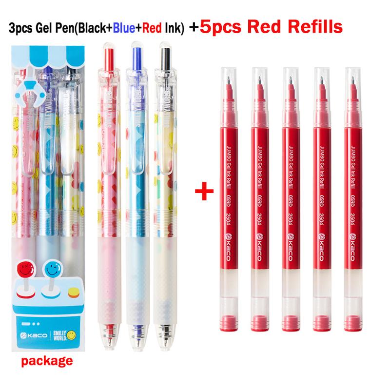 KACO X SMILEYWORLD Retractable Gel Pen,Cute Happy Vending Machine 1800M Large Capacity Quick-Dry Ink For Office School Homework