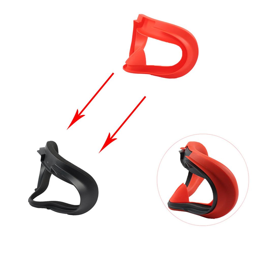 Silicone Eye Pad Compatible for Oculus Quest 2 VR Sweatproof Lightproof Silicone Cover Eye Pad