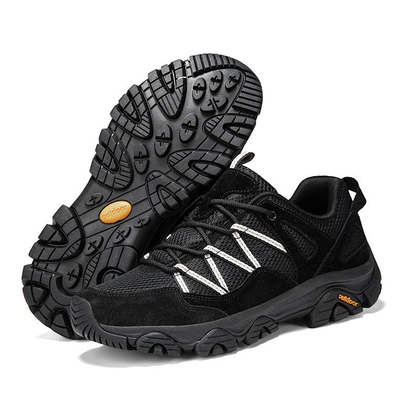 Men's Outdoor Hiking Lightweight Shoes Breathable Mesh Non-slip Sole Durable Trail Sneakers Women