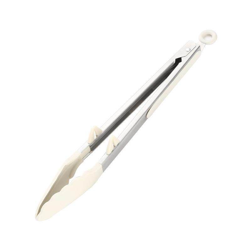 Japanese Silicone Kitchen Tongs, Anti-Scald Food Tongs, Stainless Steel Tongs, Food Tongs, Vegetable Tongs, Barbecue Tongs, Steak Tongs Black Plum Blossom Food Tongs [with Stand]