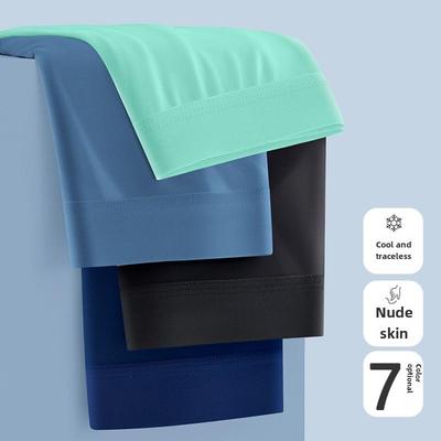 Antibakterielle Boxershorts aus Ice Silk Graphene für Herren – schnelltrocknende, dünne Sommershorts mit mittlerer Taille