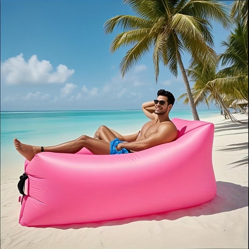 Quick-Inflate Portable Inflatable Air Sofa Bed - 440.92LB Heavy Duty Outdoor Camping Lounger,Lightweight & Compact for Beach,Hiking,and Travel