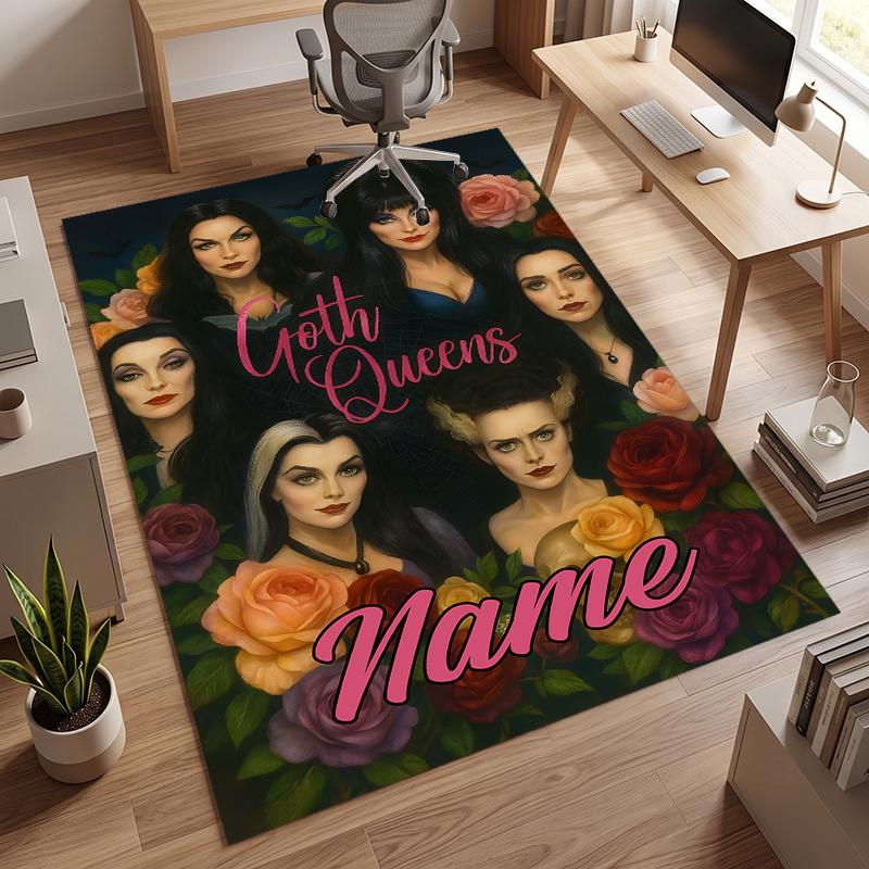 Dark Gothic (28) Personalized name Office Carpet Stylish Decor for Living Room Bedroom Kitchen