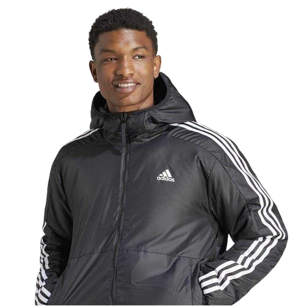 adidas Mens Essential 3 Stripes Puffer Jacket