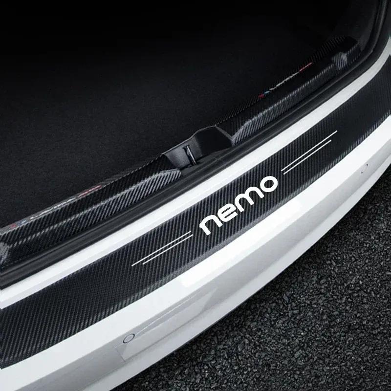 Car Door Sill Protective Sticker Scuff Plate Rear Trunk Bumper Strips Threshold Decals for Citroen Nemo Auto Decoration