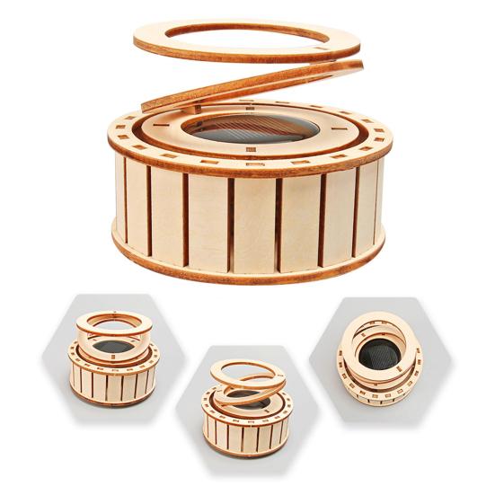 Solar doble ringer STEM Science Kit Barn Tre 3D Puslespill Sett DIY Utdanningsvitenskap Eksperiment Prosjekter Håndverk Byggeleke Småbarn Gutter Jenter Gave